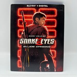 Snake Eyes G.I. Joe Origins Blu-ray Henry Golding Action Movie with Slipcover